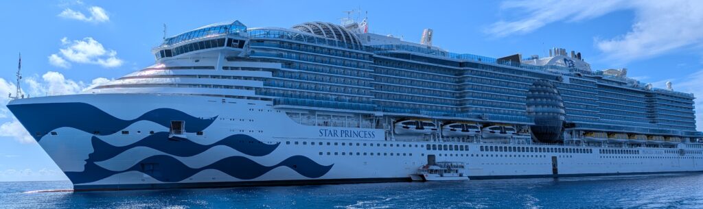 PXL_20251108_163430378.MP Star Princess from a tender at Princess Cays, Bahamas