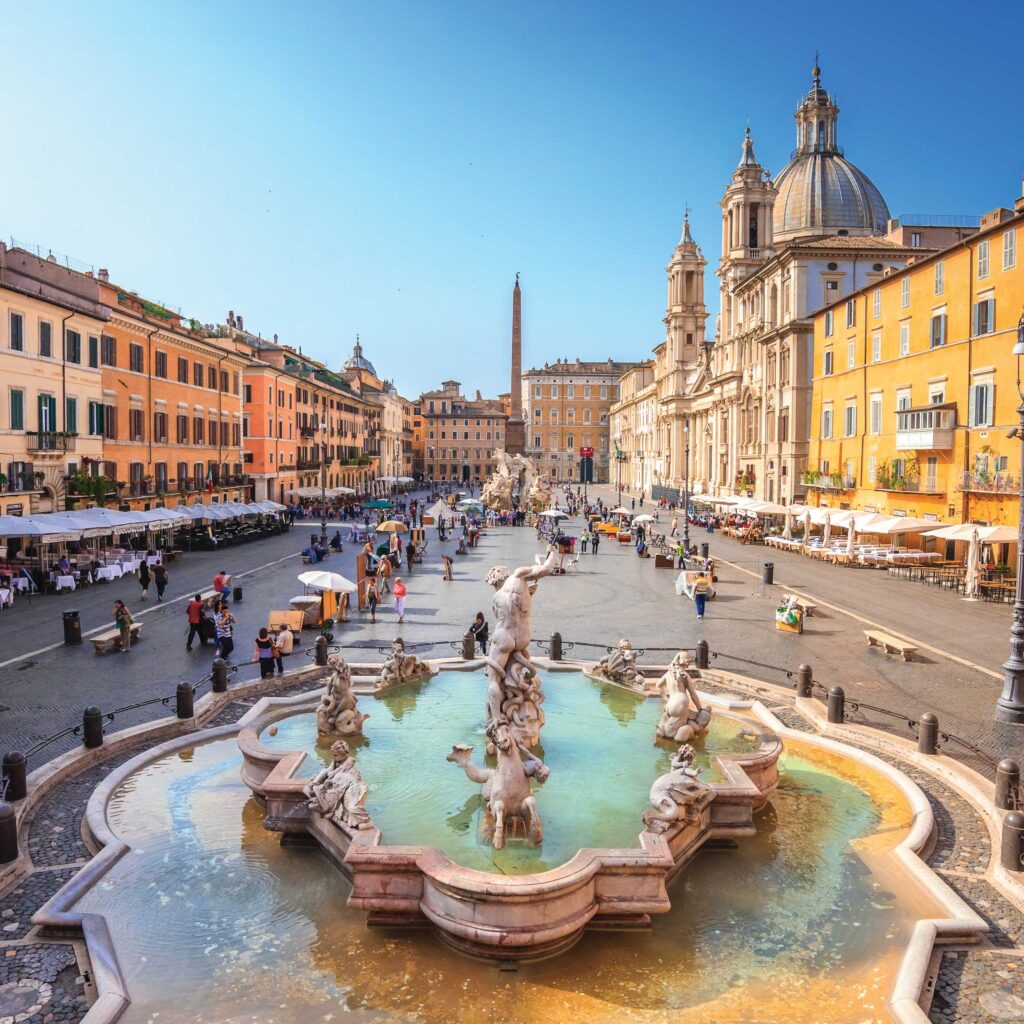 Rome is a popular fly cruise port city
