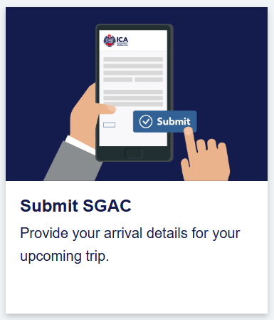 The Singapore Arrival Card must be submitted before arrival